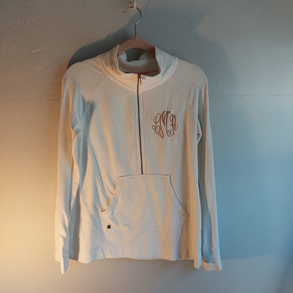 Lilly Pulitzer White Jacket with Colorful Trim